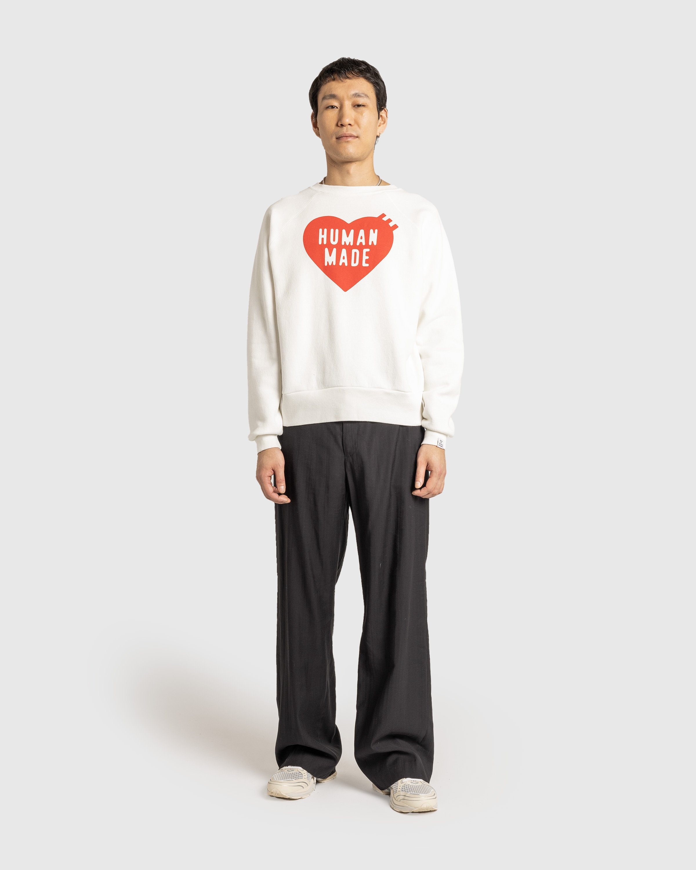 Human Made Logo Sweatshirt White Highsnobiety Shop